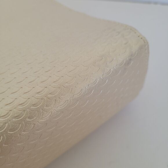 Bulgari Parfums Cosmetic Toiletry Case Champagne Beige Pouch Medium Bag Logo Zip - Picture 9 of 11